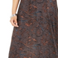 Style & Co Women's  Printed Pull-on Maxi Skirt  Gray Size Small