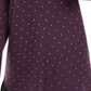 INC Women's Embellished Long Sleeve Jewel Neck Hi-Lo Sweater Purple Size S