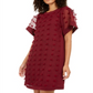 Alfani Women's Textured Dot a Line Dress Red Size 14 Petite
