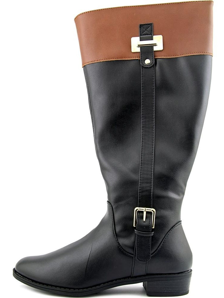 Karen Scott Deliee Wide Calf Women Round Toe Boots Black Size 7M
