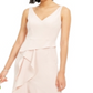 Adrianna Papell Women's V Neck Full Length Hi Lo Formal Dress Pink Size 6