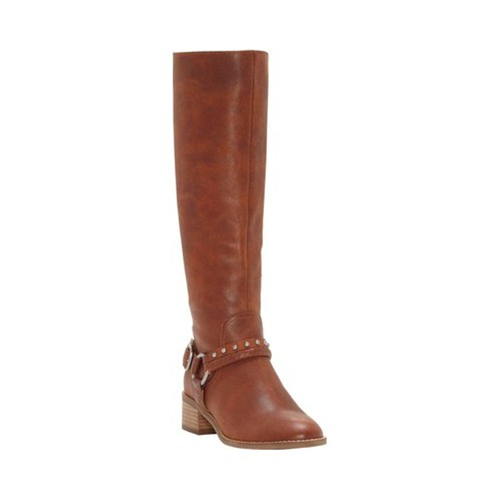 Lucky Brand Women's Karesi Harness Boot Brown Size 8 M