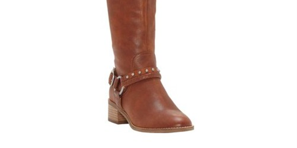 Lucky Brand Women's Karesi Harness Boot Brown Size 8 M