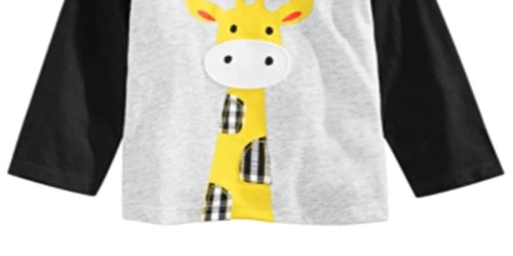 First Impressions Baby Boy's Giraffe Print T-Shirt Gray Size 18MOS