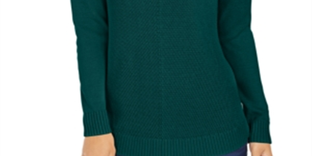 Charter Club Women's V Neck Sweater Green Size X-Small