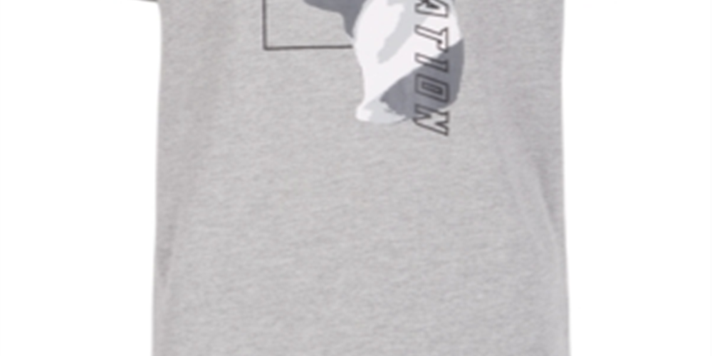 Ideology Big Boy's Graphic Print T-Shirt Gray Size Medium