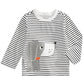 First Impressions Infant Girl's Striped Dog Print T-shirt Brown Size 3-6MOS
