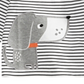 First Impressions Infant Girl's Striped Dog Print T-shirt Brown Size 3-6MOS
