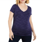 Motherhood Maternity Ruched T-Shirt - Navy Spacedye Size XS