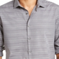 Alfani Men's Linear Dobby Shirt Gray Size XXX-Large