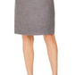 Anne Klein Women's Zippered Heather Sleeveless Jewel Neck Above the Knee Wear to Work Sheath Dress Blue Size 10