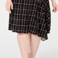 Alfani Women's Printed Asymmetrical Dress Black Size 3X