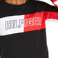 Tommy Hilfiger Women's Color Block Long Sleeve T-Shirt Black Size X-Large