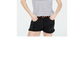 Ultra Flirt Junior's Crisscross V Neck T-Shirt White Size L