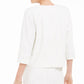 KasperWomen's Textured Wear to Work Jacket New White Size 6 Petite