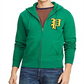 Polo Ralph Lauren Men's Yale Patch Front Fleece Hoodie Green Size X-Large