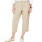 Charter Club Women's Cropped Twill Pants Beige Size 12