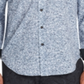 Tallia Men's Sequin Print Performance Button Down Shirt Gray Size Medium