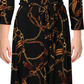 Ralph Lauren Women's Mini Dress Faux Wrap Belted Black Size 14