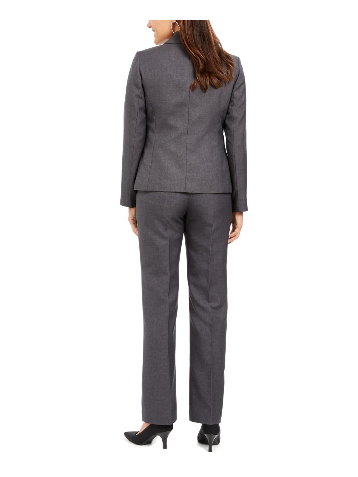 Le Suit Women's Business Career Pant Suit Gray Size 8