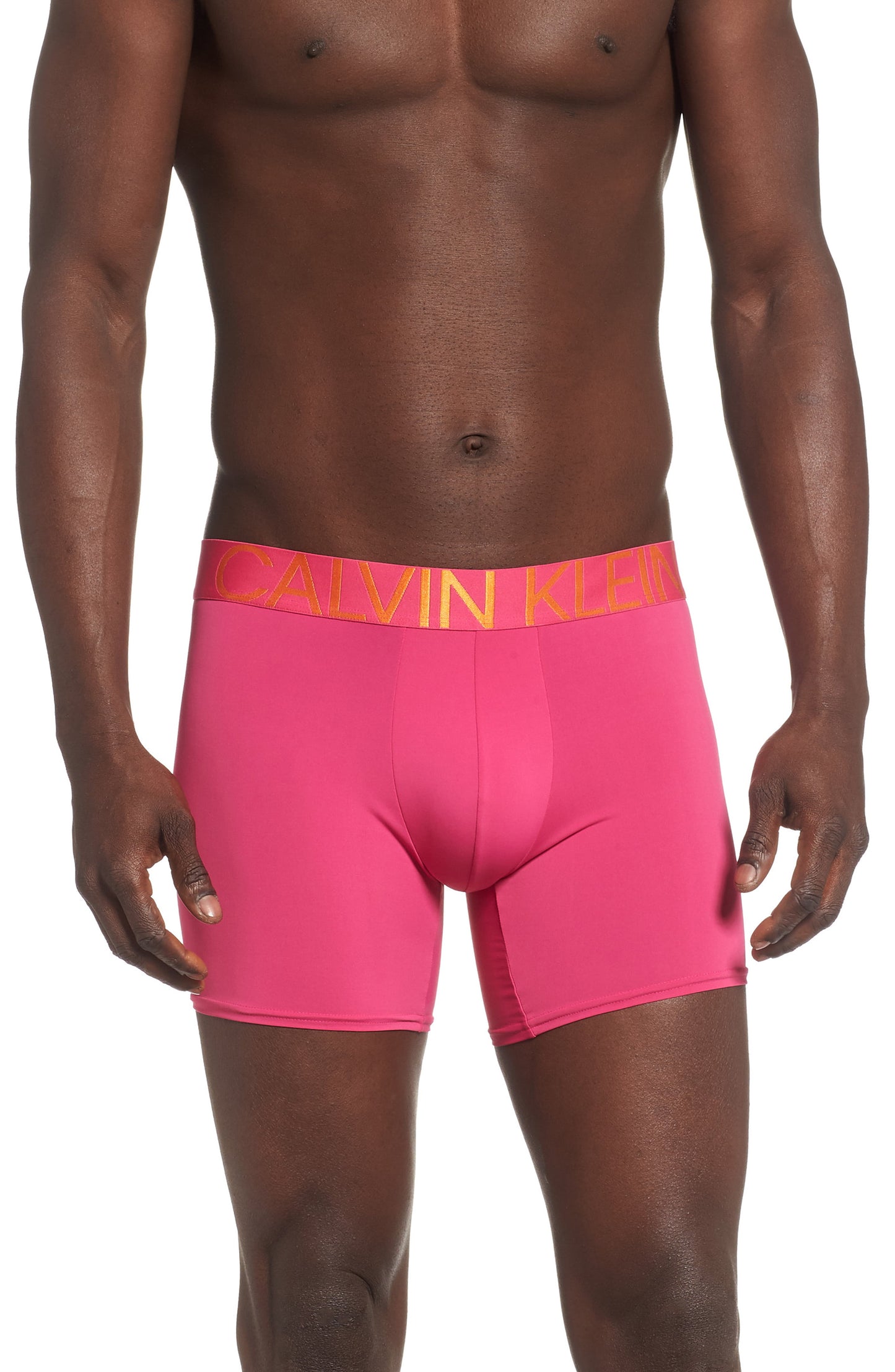 Calvin Klein Men's Statement Boxer Briefs Pink Size Large