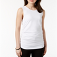 Alfani Womens Sleeveless Jewel Neck Top - White Size M