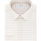 Calvin Klein Men's Slim Fit Stretch Collar Check Dress Shirt Orange Size 15.5X34X35