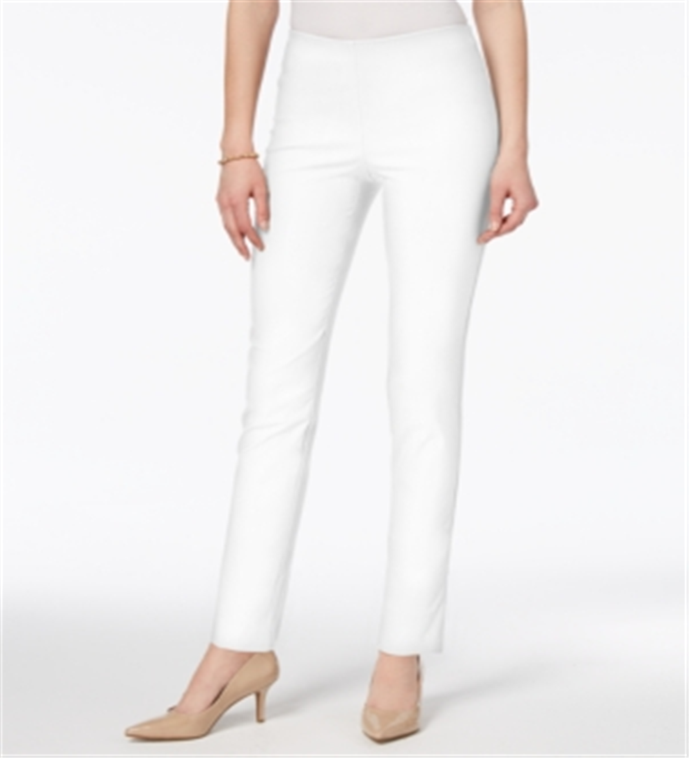 Charter Club Women's Tummy Control Ankle Pants White Size 2Petite