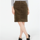 Charter Club Women's Corduroy Tummy-Control Skirt  Region Green  18