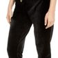 Calvin Klein Women's Velour Jogger Pants Black Size Small