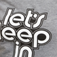 Love Tribe Juniors' Let's Sleep in Graphic T-Shirt Black Size Large