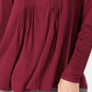 Style & Co Women's Pintuck Top Wine Size Petite M