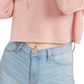Warner Brothers Juniors' Cropped Rugrats Hoodie - Blush Pink Size Large