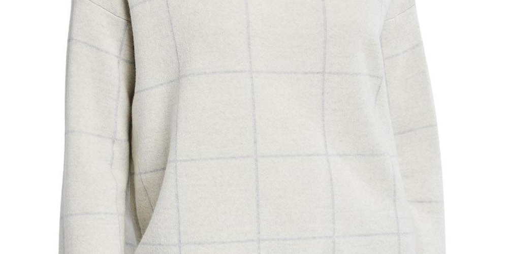 Eileen Fisher Womens Petites Box Top Wool Bateau Neck Charcoal Black - Size Petite Large