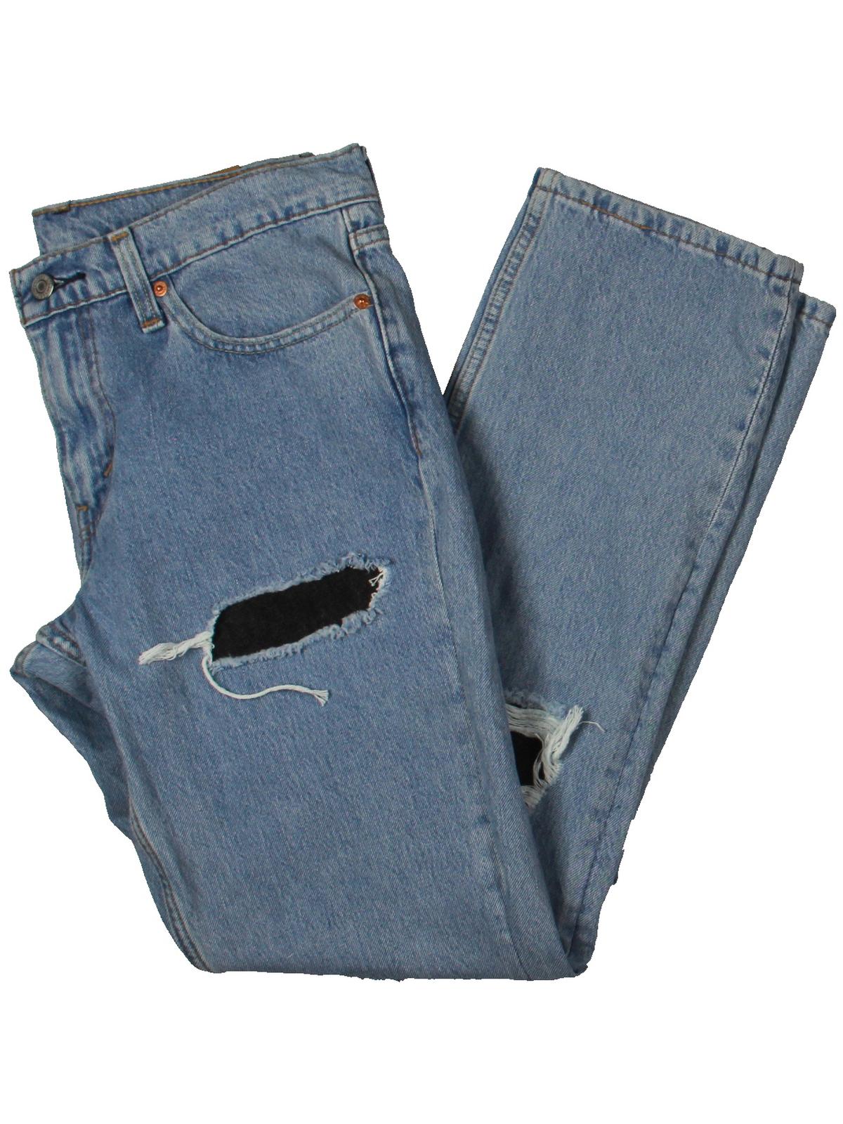 Levi  Men's 511 Slim Leg Jeans Denim Destroyed Blue Size 32X32