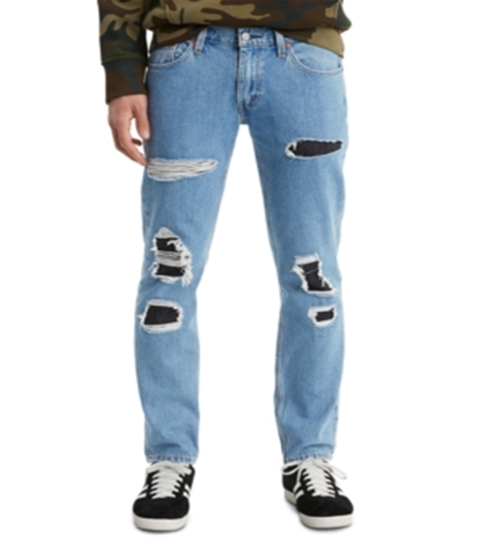 Levi  Men's 511 Slim Leg Jeans Denim Destroyed Blue Size 32X32