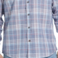 Weatherproof Vintage Men's Regular-Fit End-on-End Plaid Shirt Blue Size Large