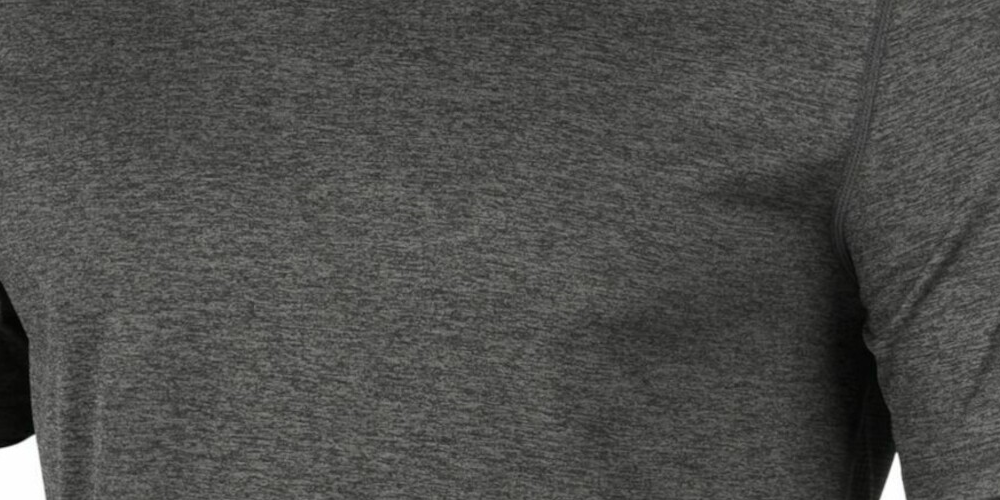 Ideology Men's T-Shirt  V Neck Space-Dyed Seamed Gray Size Medium