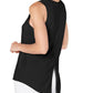 Ideology Women's Athletic Tie-Back Tank Top Black Size Largr