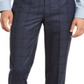 Calvin Klein Men's Windowpane Plaid Work Pants Blue Size 36X32