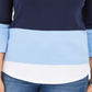 Charter Club Women's Colorblocked Boat Neck Top Red Size X-Large