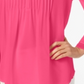 Charter Club Women's Double Ruffle Solid Pintuck Top Pink Size Medium