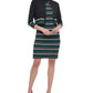 Tommy Hilfiger Women's Striped Cardigan Sweater Black Size S
