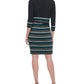 Tommy Hilfiger Women's Striped Cardigan Sweater Black Size S