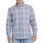 Weatherproof Vintage Men's Regular Fit End on End Plaid Shirt Blue Size XXX-Large