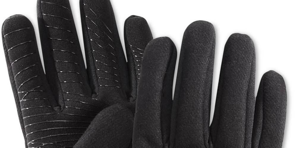 UR Powered Men's Wool Blend Grippy Palm Winter Gloves Black Size  M