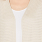 Alfani Women's Otto Textured 3/4 Sleeves Cardigan Sweater Brown Size Large