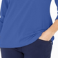 Karen Scott Women's  Cotton 3/4-Sleeve Top  Blue Size XS