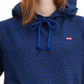 Levi's Women's Animal Print Logo Hoodie Blue Size XL