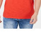 INC International Concepts Men's Ribbed Split Tee Red Size XXL